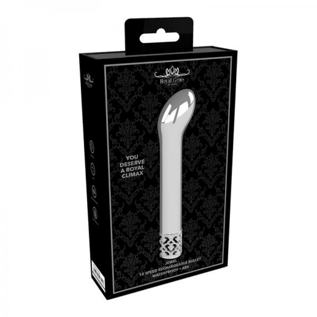 Royal Gems - Jewels Abs Rechargeable Bullet Silver