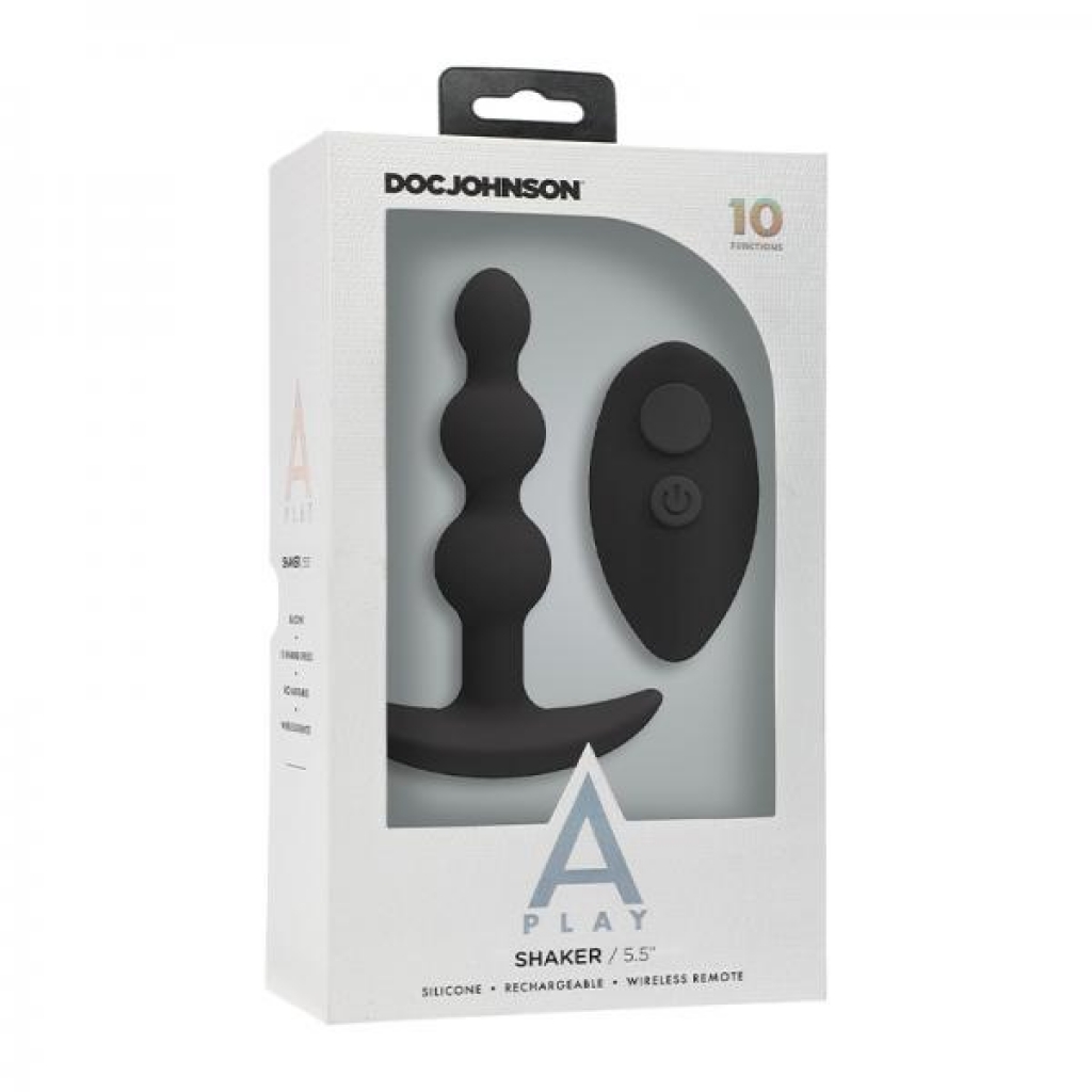 A-play Shaker Rechargeable Silicone Anal Plug With Remote