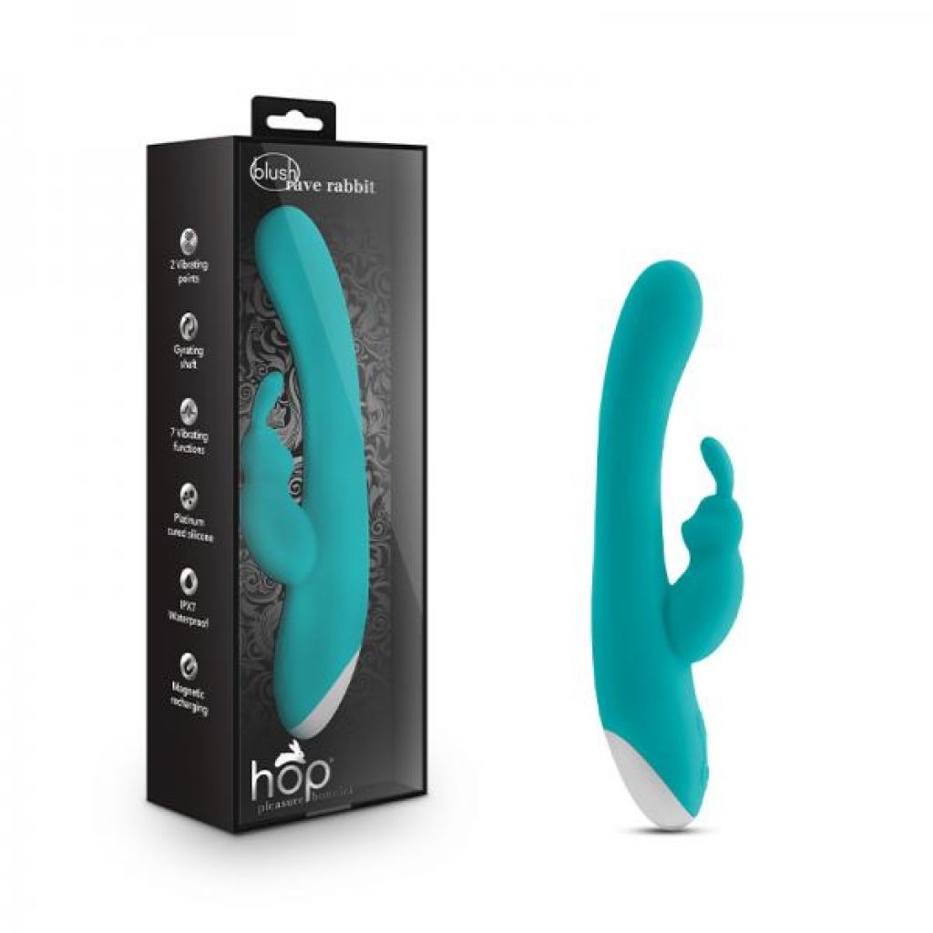 Hop - Rave Rabbit Plus Dual Stimulator - Aquamarine