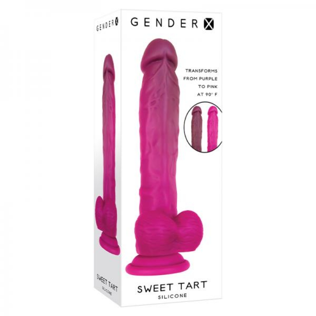 Gender X Sweet Tart Color-changing Dildo Burgundy/pink