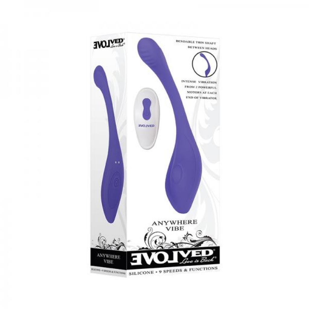 Evolved Anywhere Vibe Rechargeable Silicone Blue