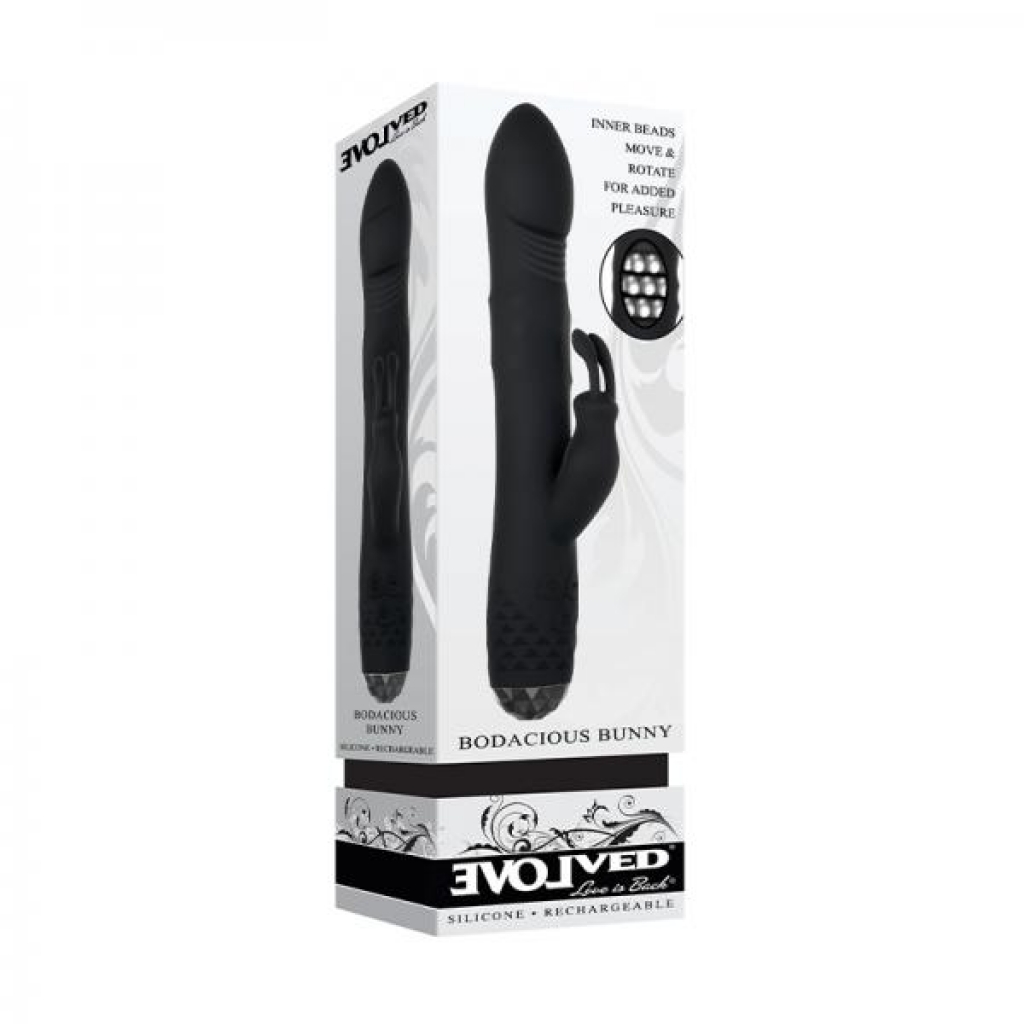 Evolved Bodacious Bunny Silicone Rechargeable Black