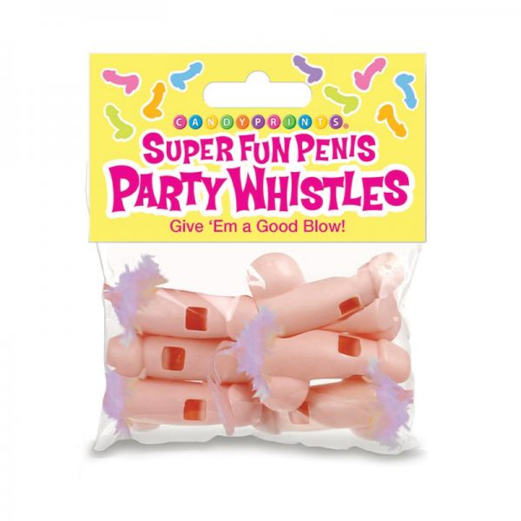 Super Fun Penis Party Whistles 6-pack