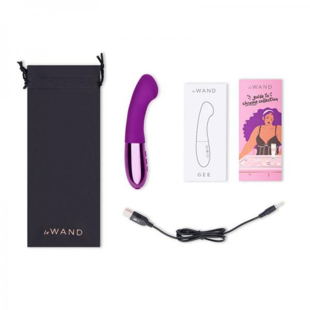 Le Wand Gee G-spot Targeting Rechargeable Vibrator Cherry