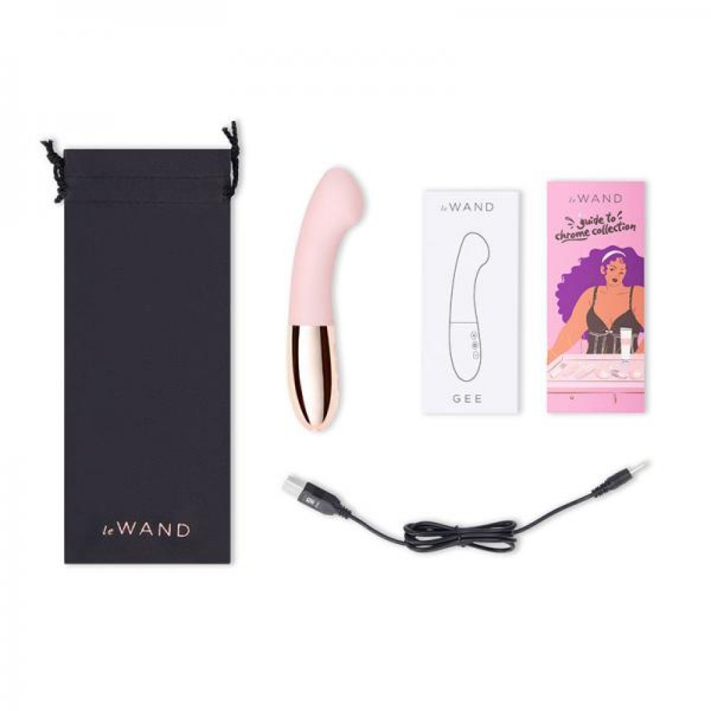 Le Wand Gee G-spot Targeting Rechargeable Vibrator Rose Gold