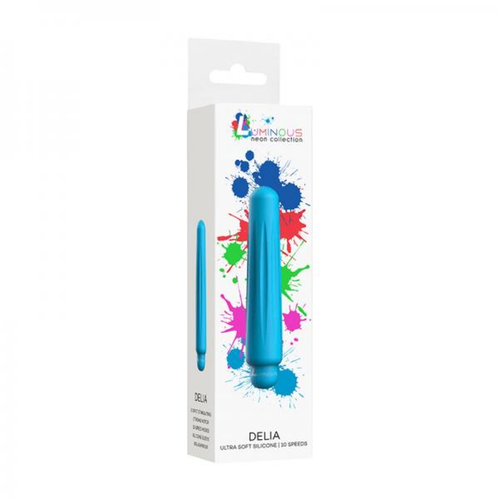 Luminous Delia Abs Bullet With Silicone Sleeve 10 Speeds Turquoise