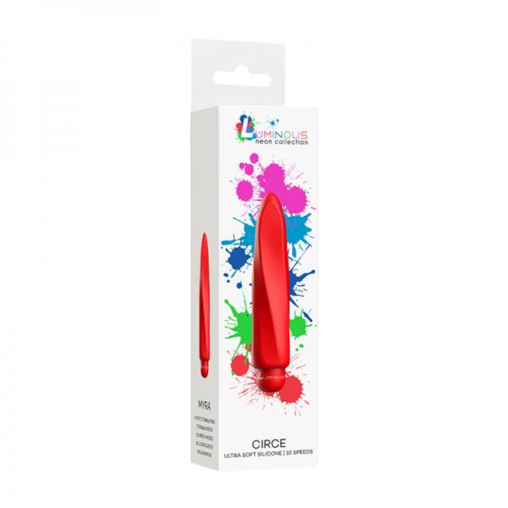 Luminous Myra Abs Bullet With Silicone Sleeve 10 Speeds Red