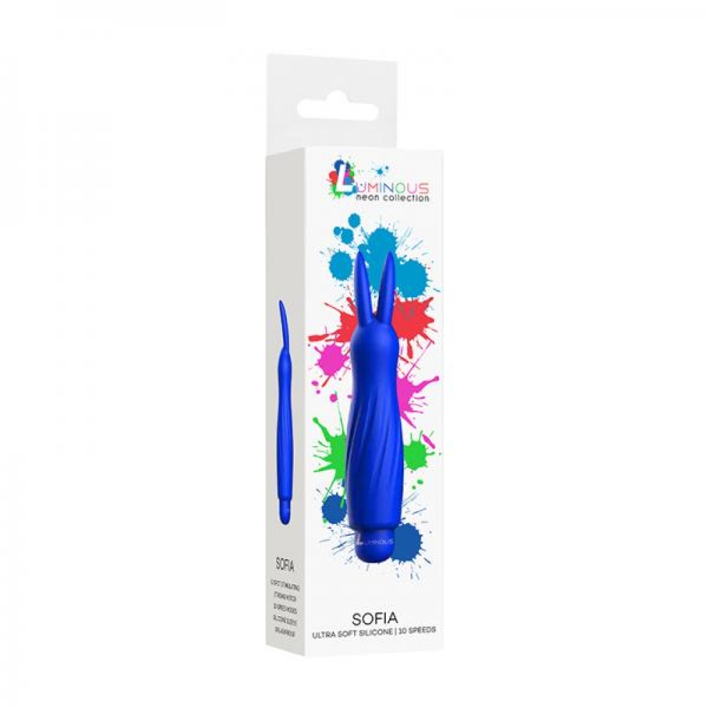 Luminous Sofia Abs Bullet With Silicone Sleeve 10 Speeds Royal Blue
