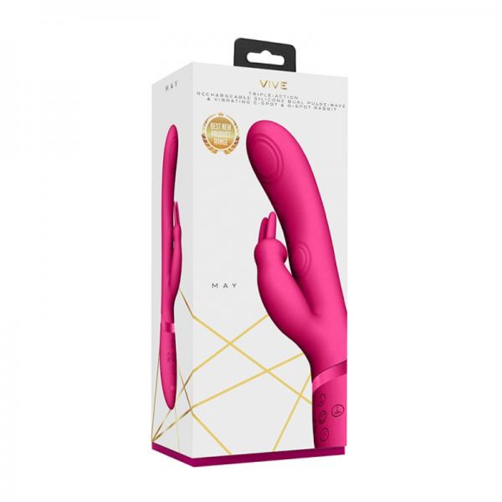 Vive May Dual Pulse-wave & Vibrating C-spot & G-spot Rabbit Pink