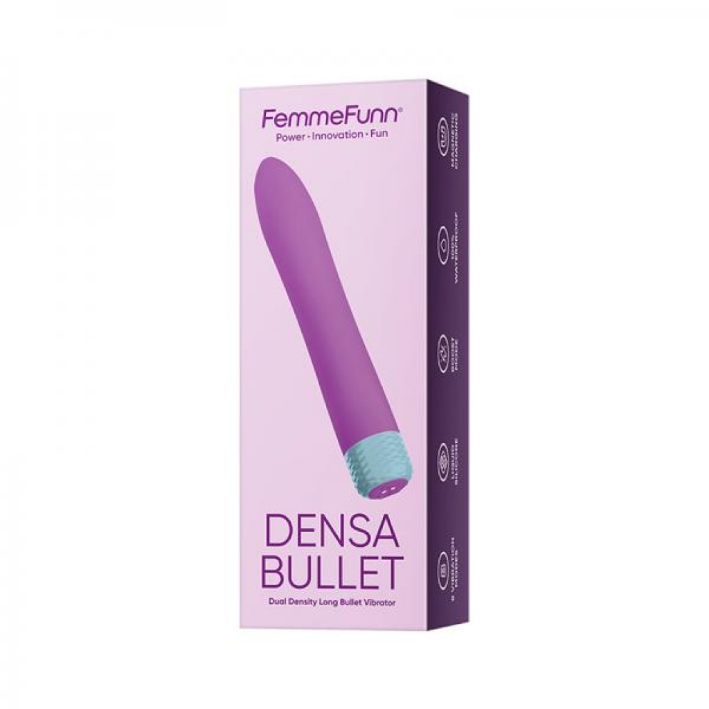 Femmefunn Densa Dual-density Long Bullet Silicone Purple