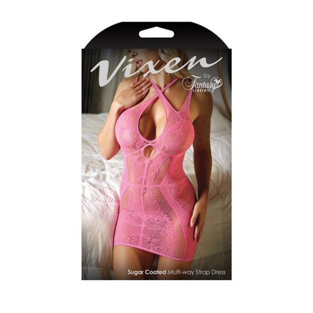 Vixen Sugar Coated Multi-way Strap Dress Pink O/s