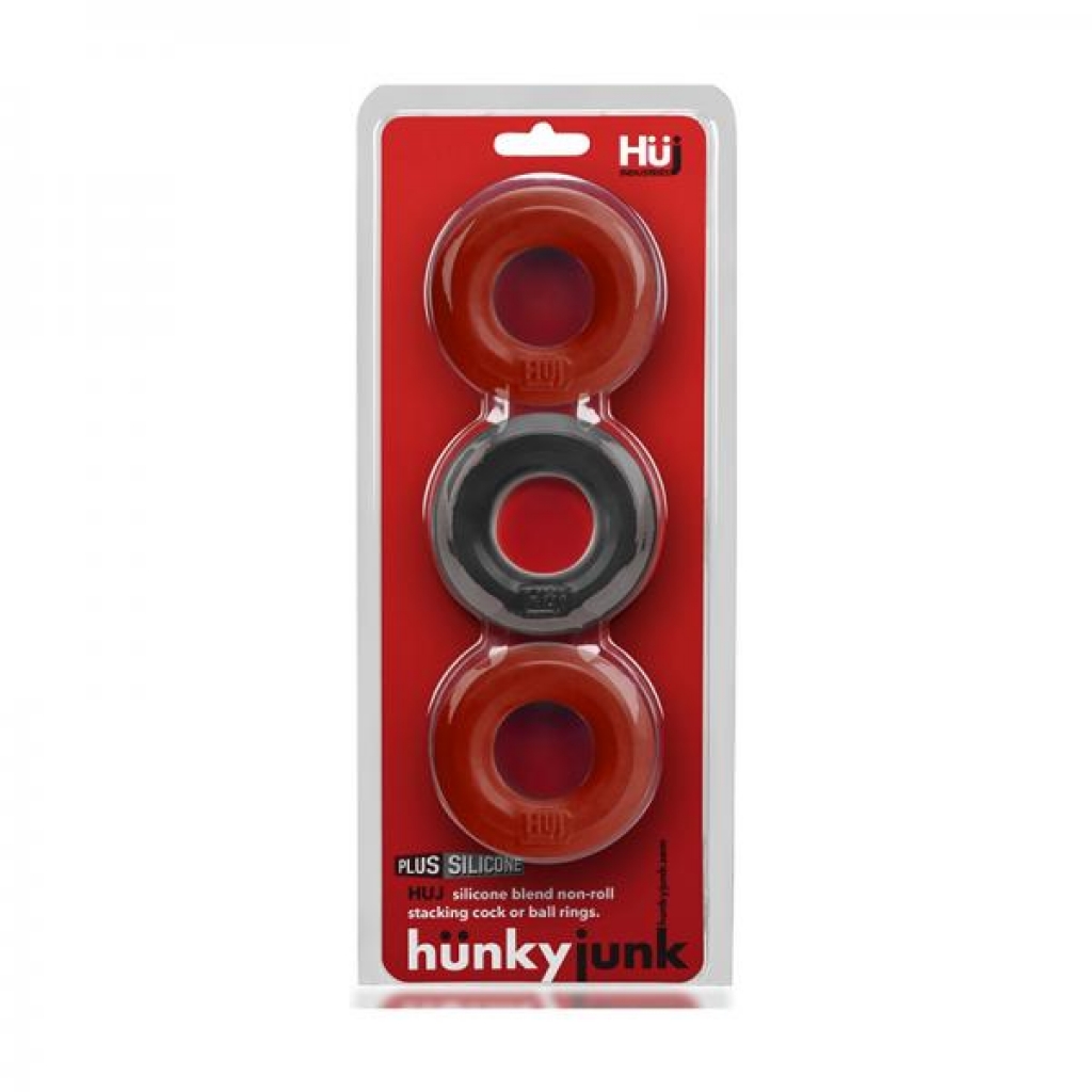 Hunkyjunk Huj3 C-ring 3-pack Cherry/tar Ice