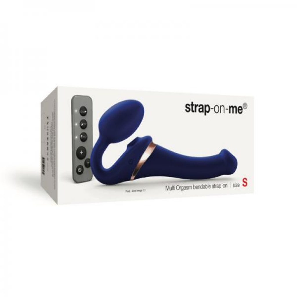 Strap-on-me Multi Orgasm Bendable Strap-on Small Night Blue