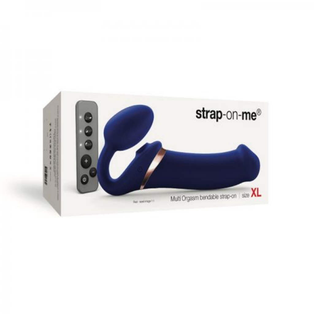 Strap-on-me Multi Orgasm Bendable Strap-on Xl Night Blue