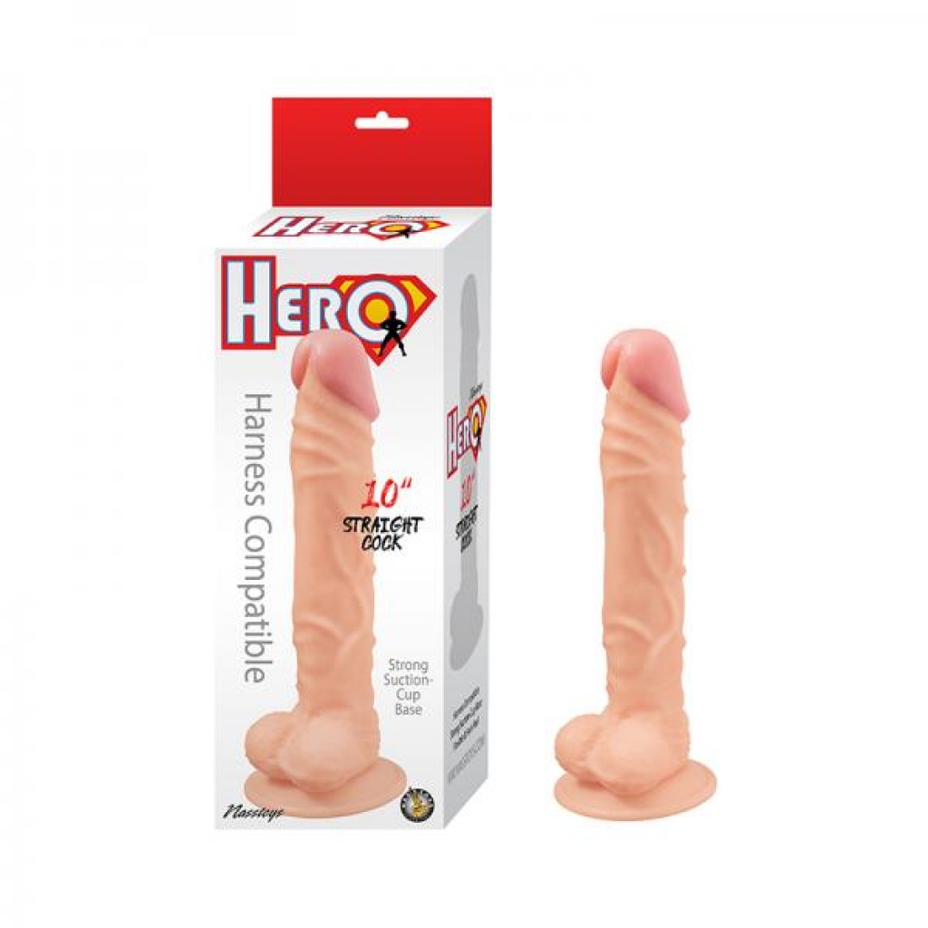 Hero Straight Penis 10 In. White