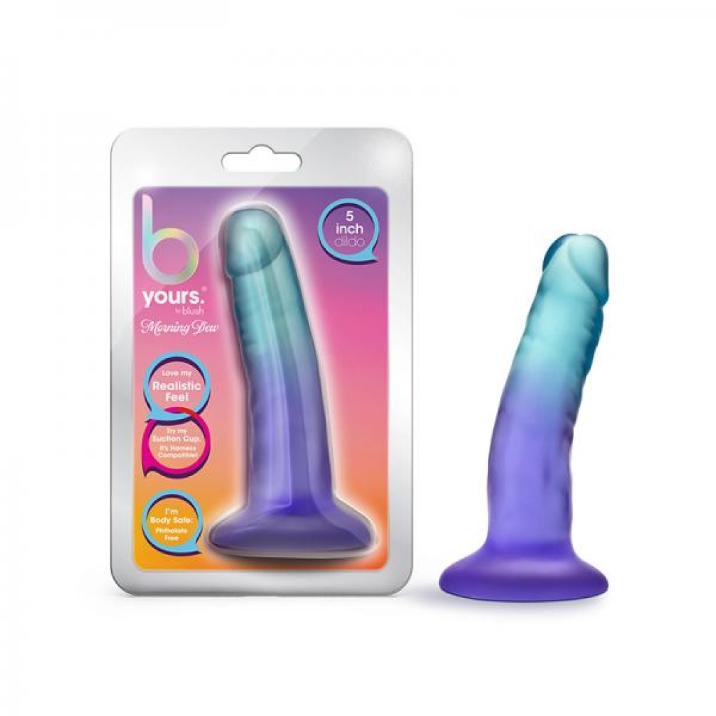 B Yours Morning Dew Dildo 5 In. Sapphire