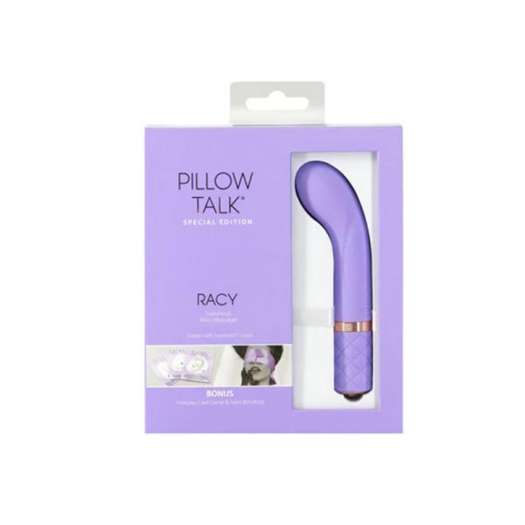 Pillow Talk Special Edition Racy Mini Massager With Swarovski Crystal Purple