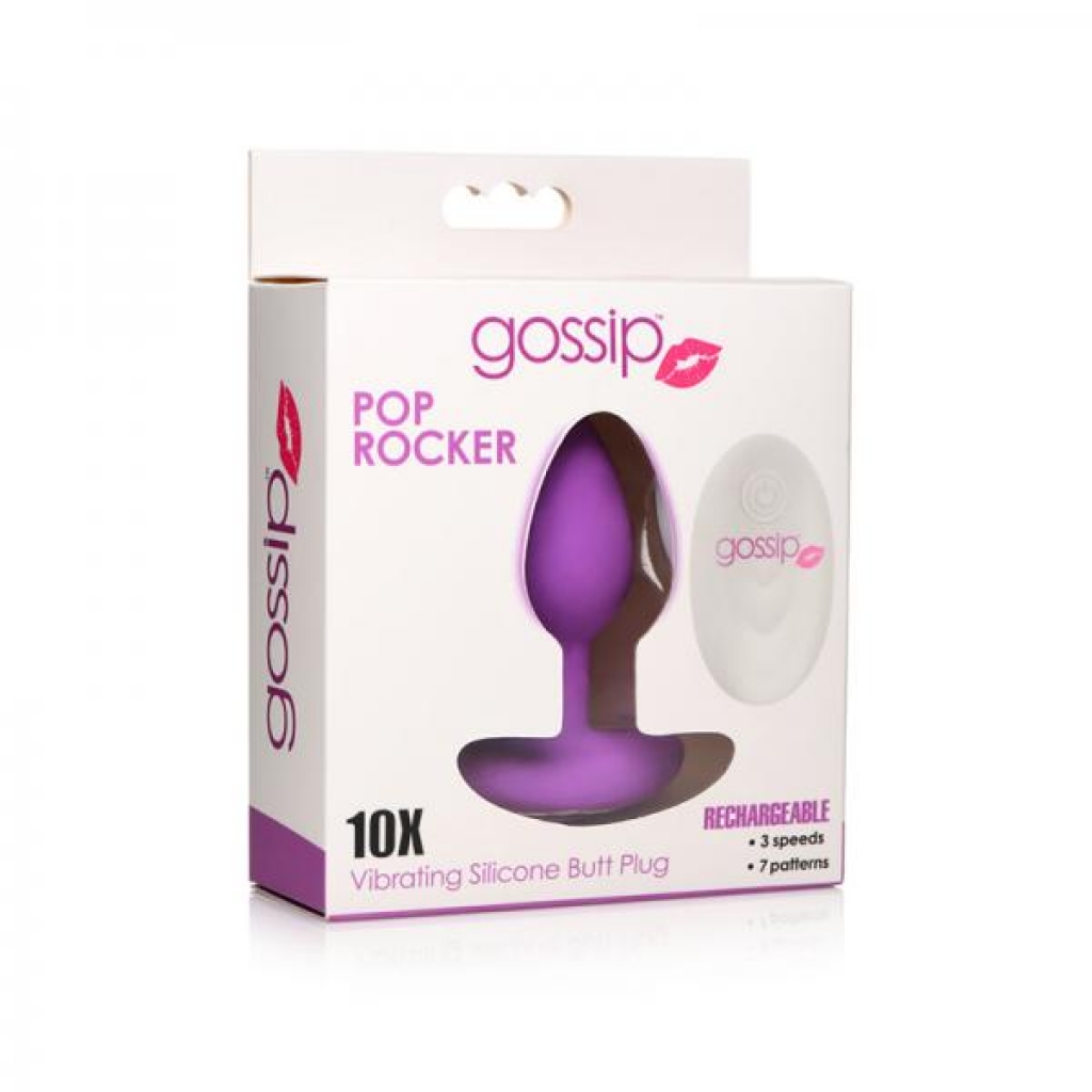 Gossip Pop Rocker 10-function Rechargeable Butt Plug Violet