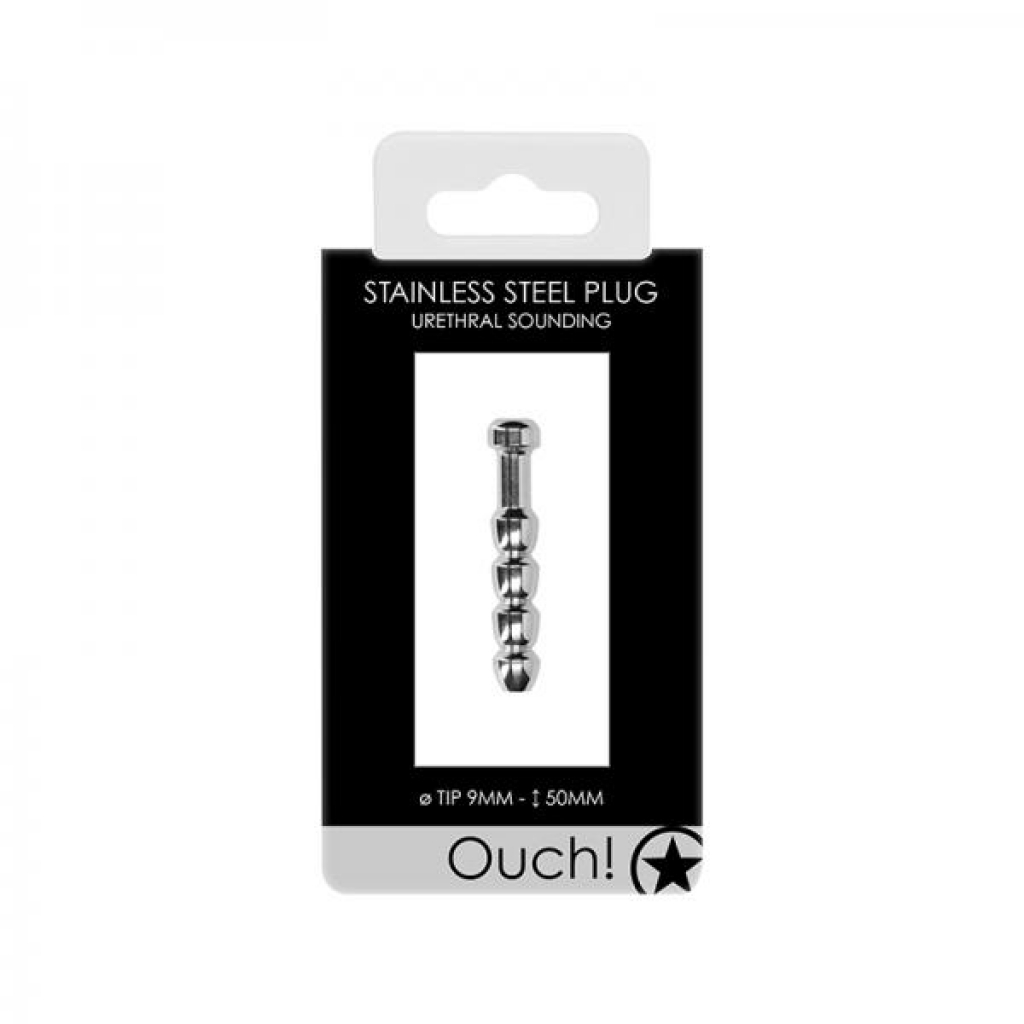 Ouch! Urethral Sounding - Metal Plug - 9 Mm