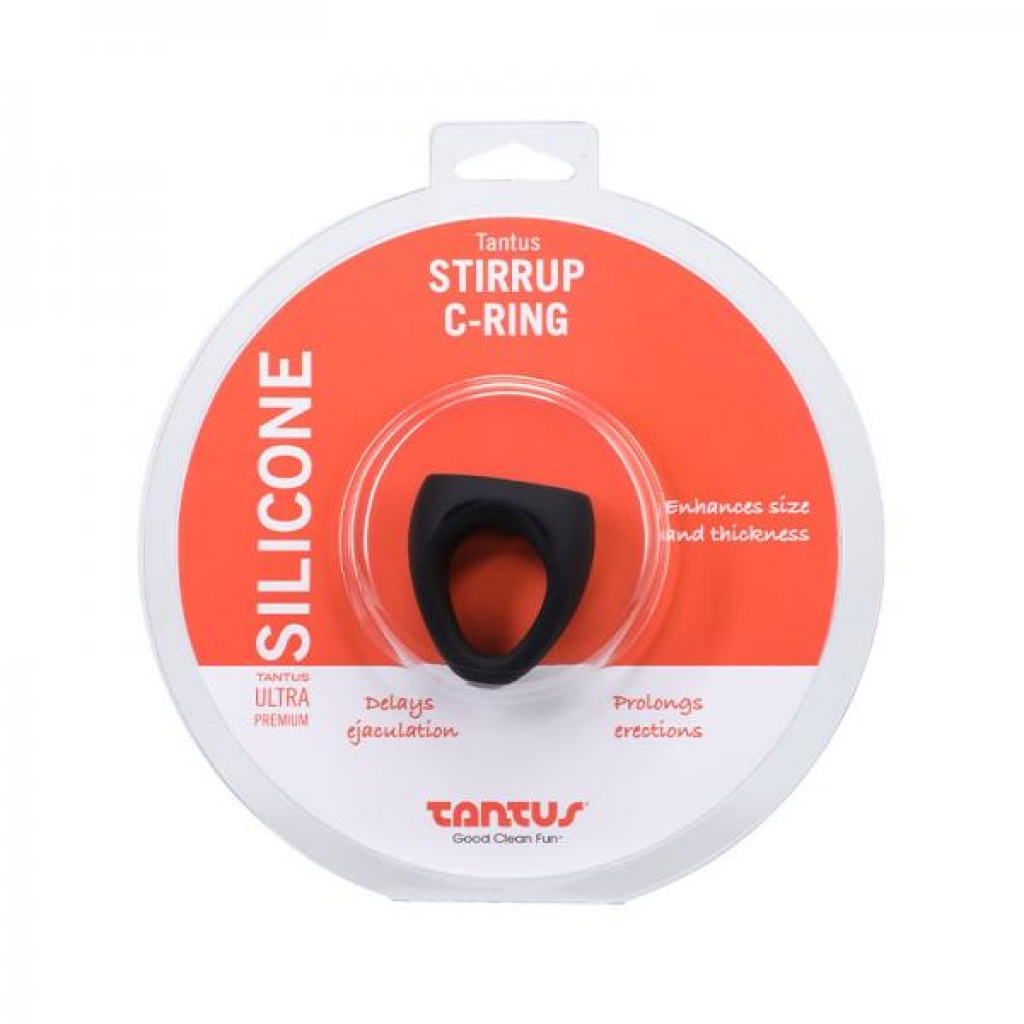 Tantus Stirrup C-ring - Onyx