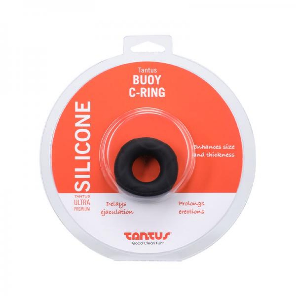 Tantus Buoy C-ring - Medium - Onyx