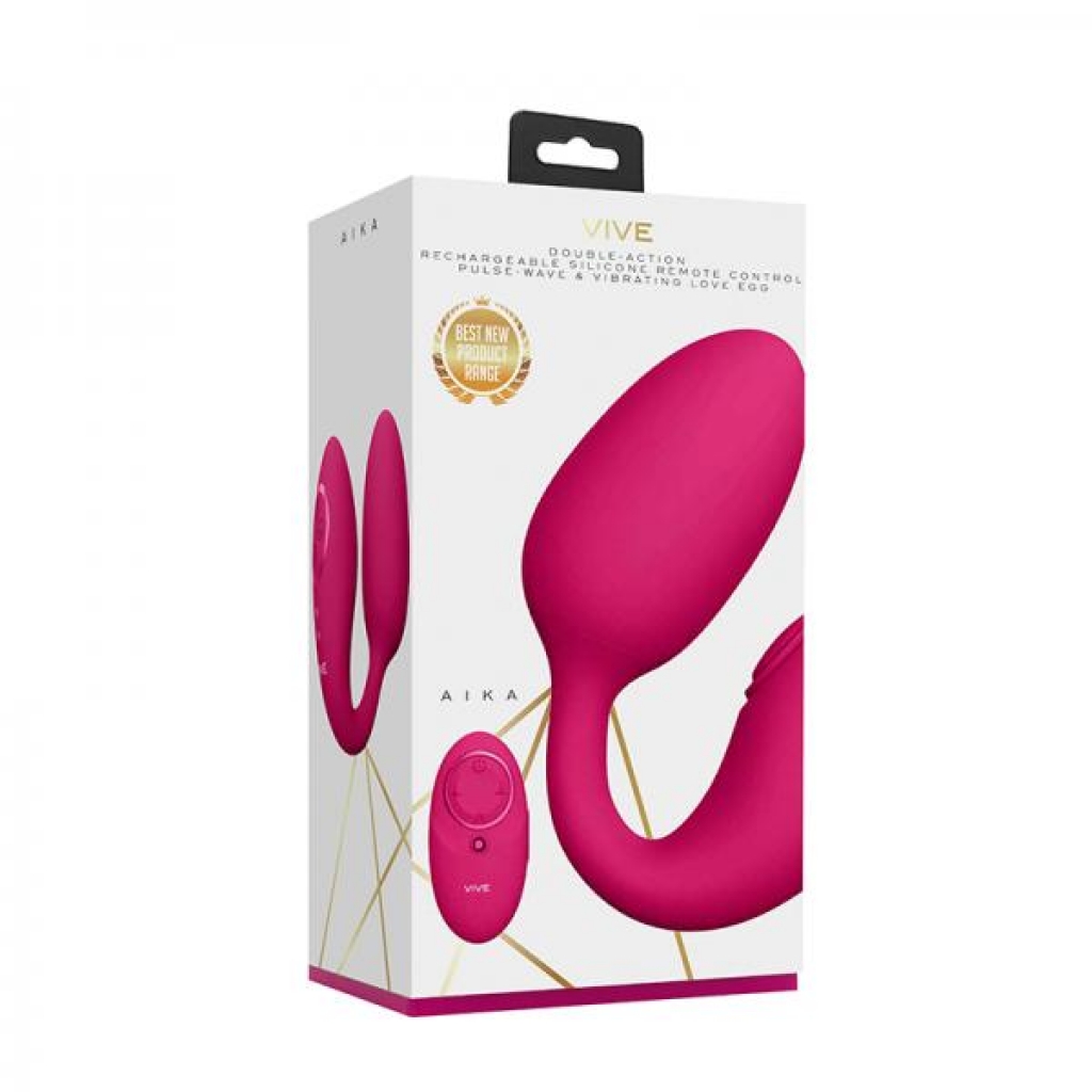 Vive Aika Rechargeable Remote-controlled Pulsing Vibrating Silicone Dual Stimulating Egg Vibrator Pi