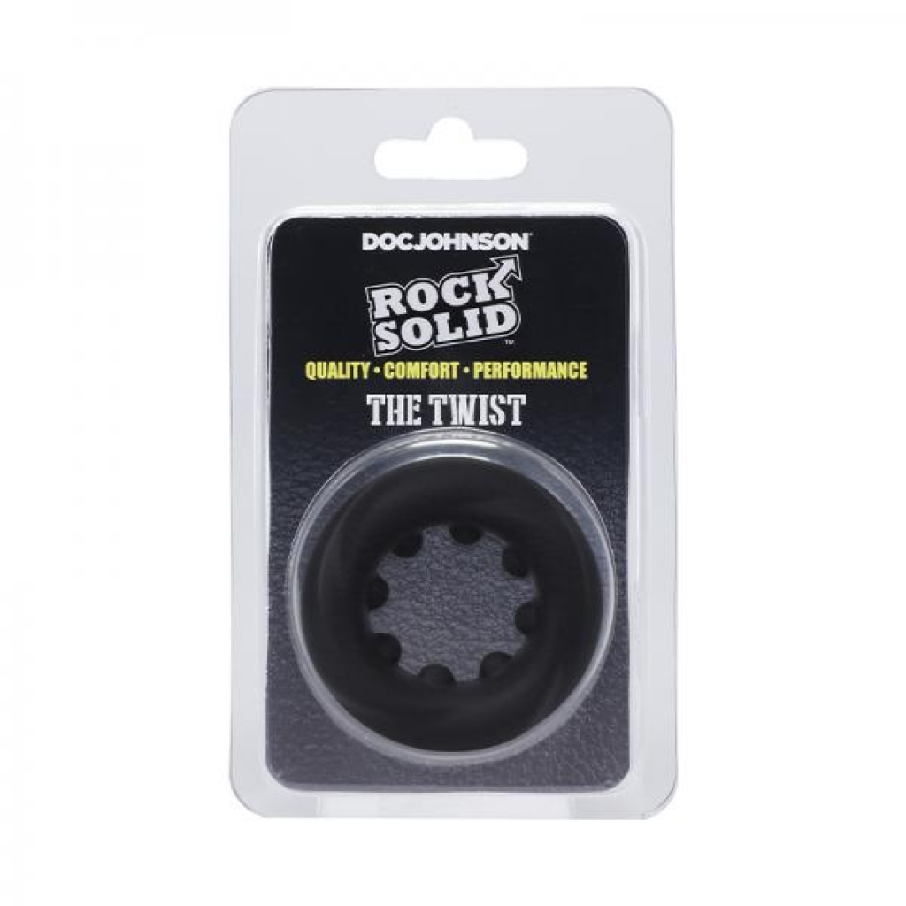 Rock Solid The Twist Silicone C-ring Black