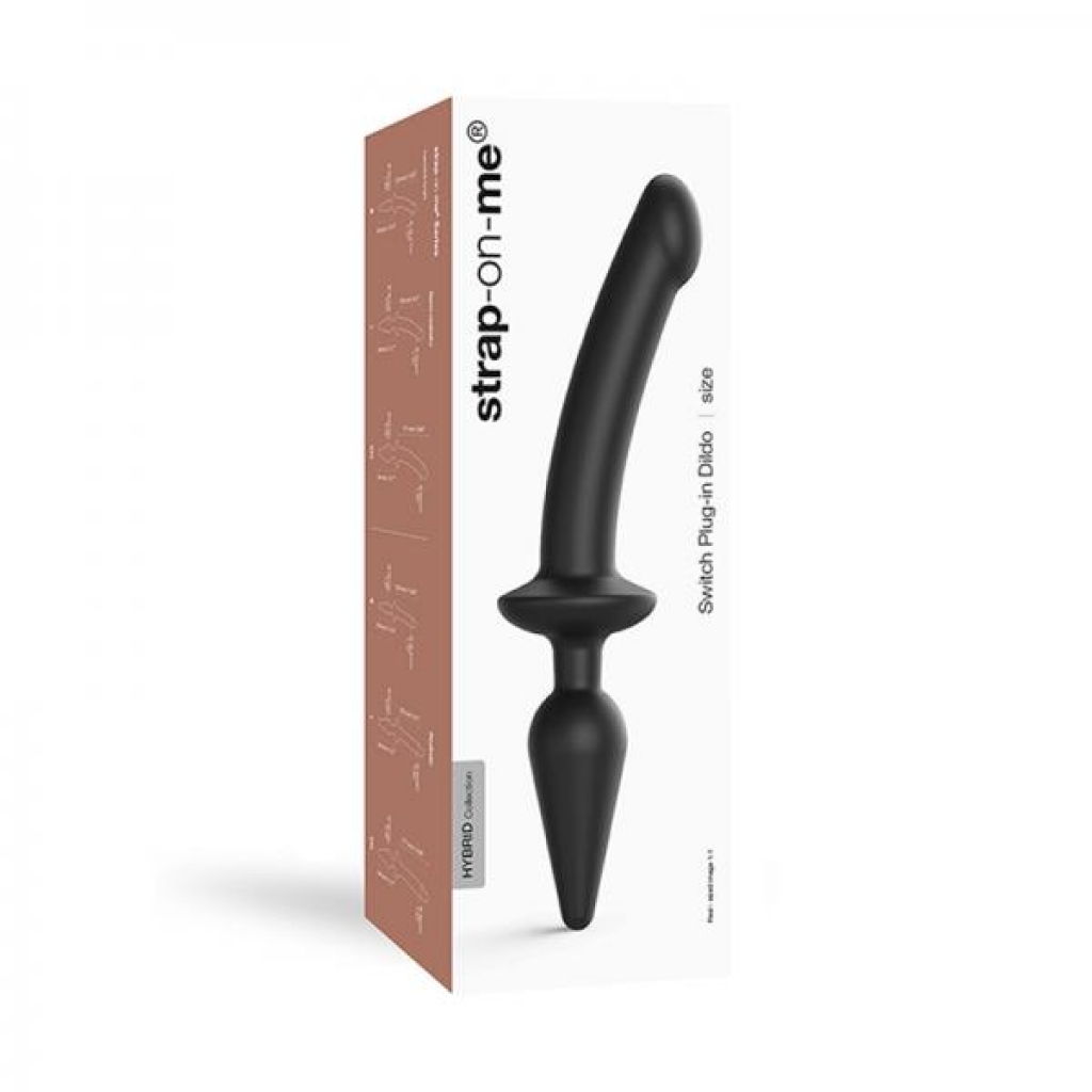 Strap-on-me Hybrid Collection Switch Plug-in Realistic Dildo Dual-ended Black S