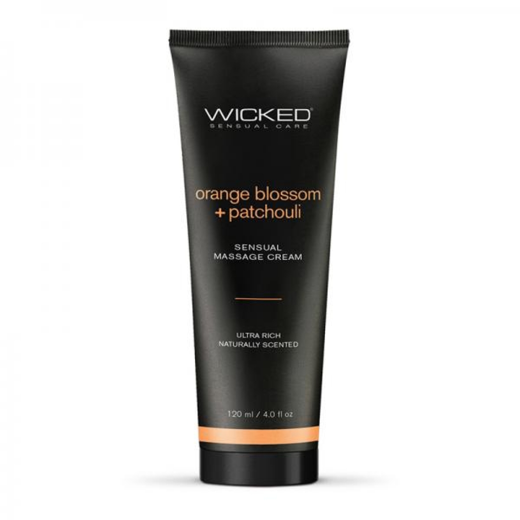 Wicked Orange Blossom + Patchouli Sensual Massage Cream 4 Oz.