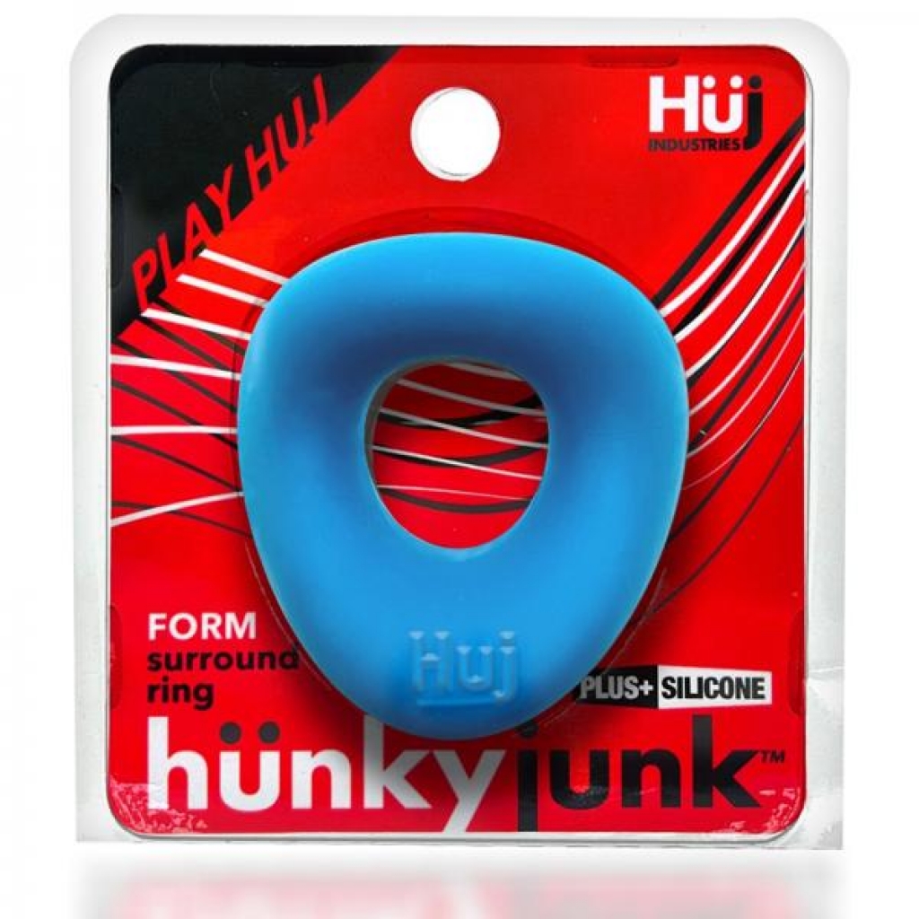 Hunkyjunk Form Surround Cockring Teal Ice