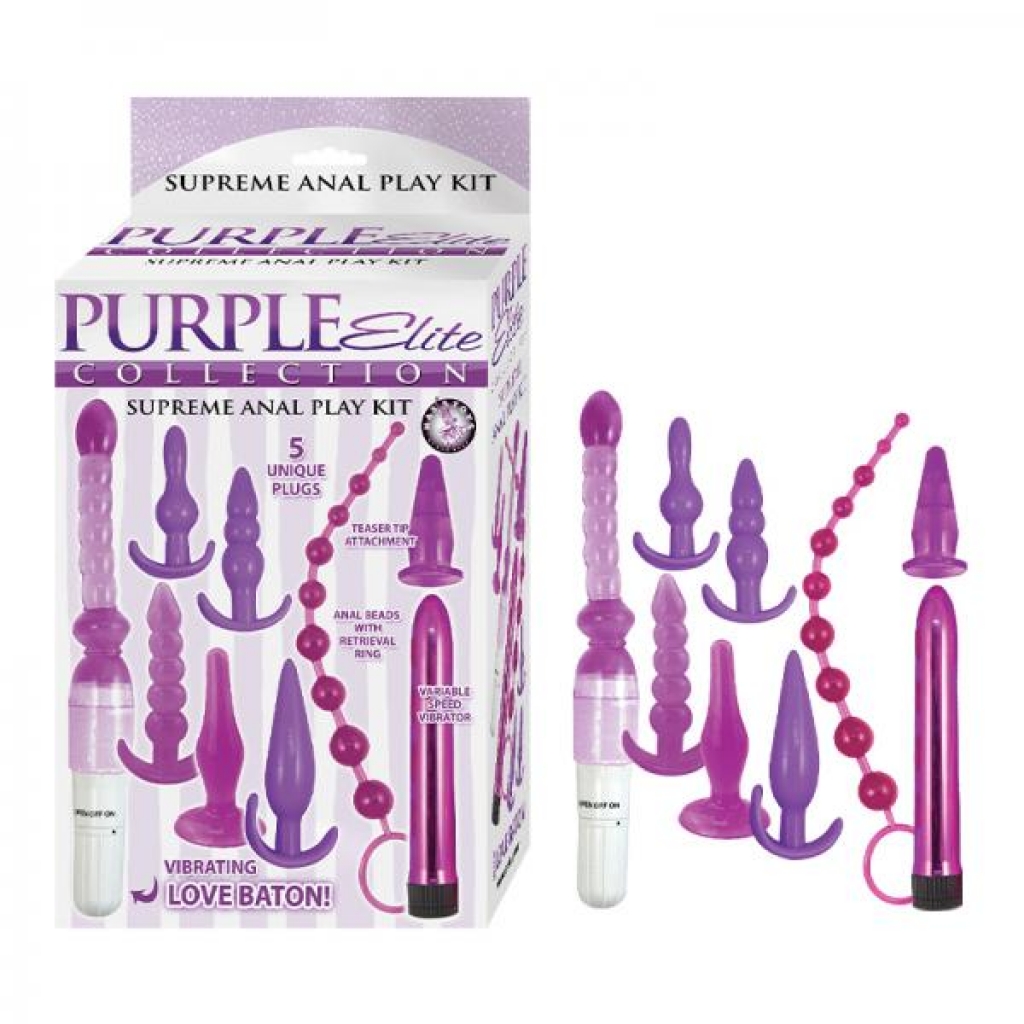 Purple Elite Collection Supreme Anal Play Kit Purple