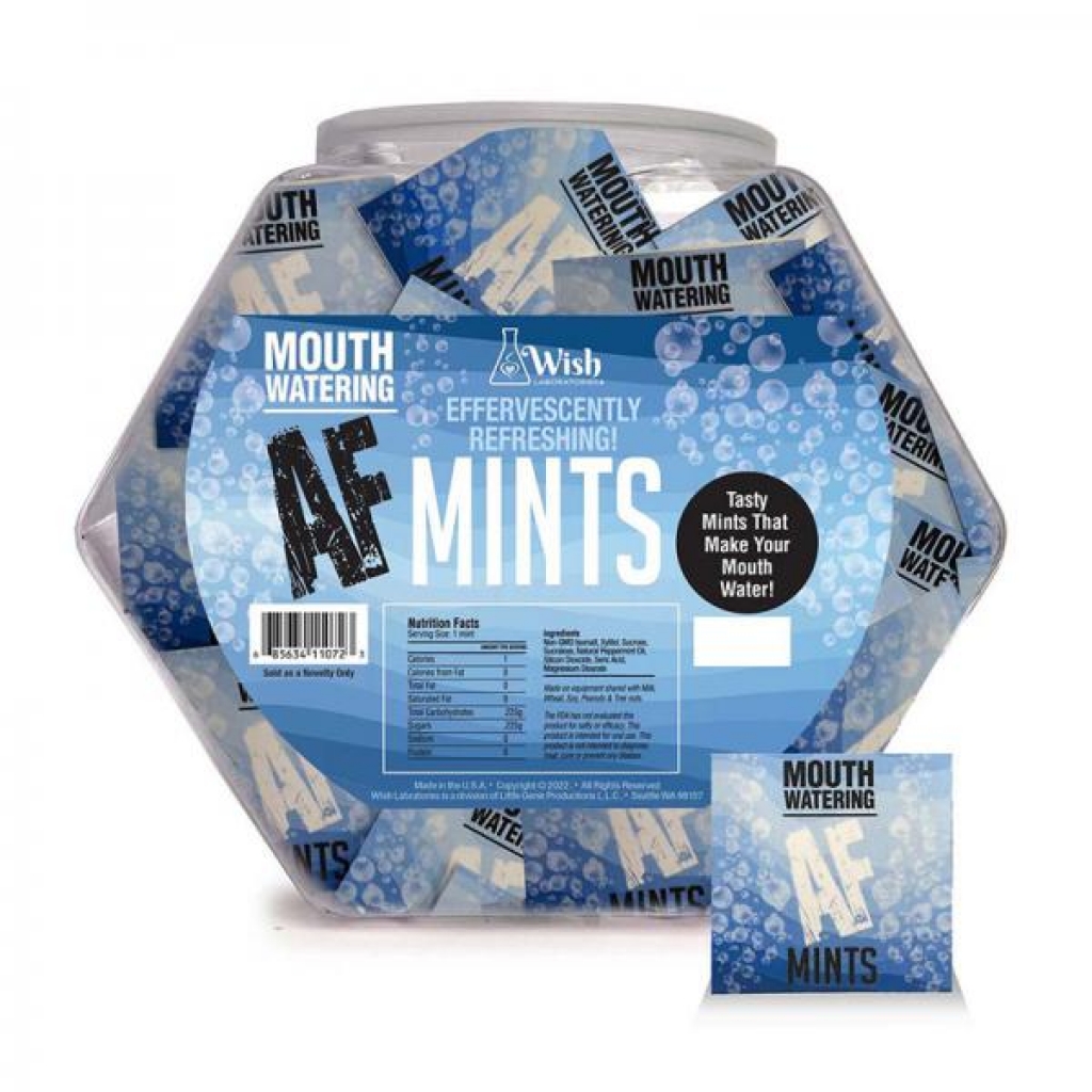Mouth Watering Af Effervescent Mints 100-piece Fishbowl Display