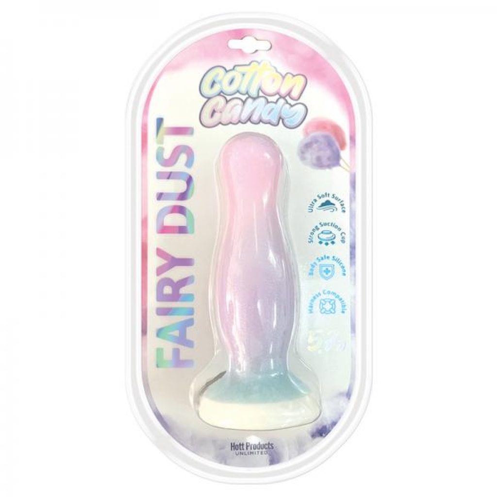 Cotton Candy Fairy Dust 5.7 In. Silicone/tpe Dildo
