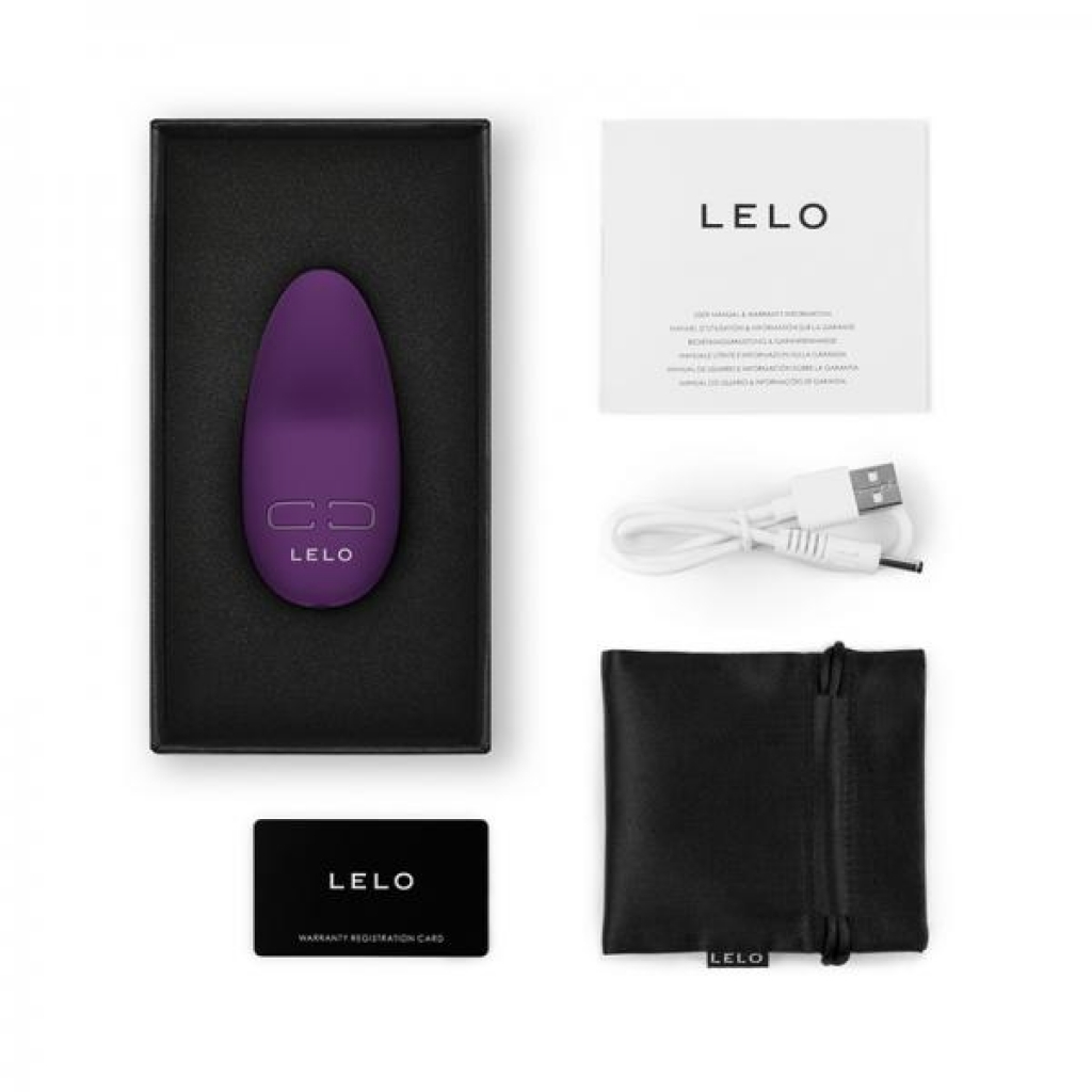 Lelo Lily 3 Rechargeable Mini Silicone Vibrator Dark Plum