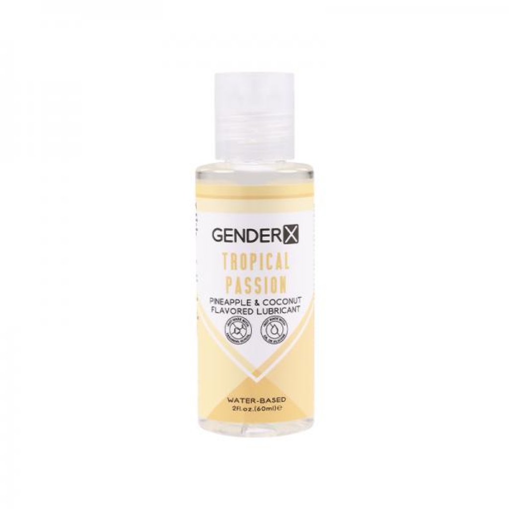 Gender X Tropical Passion Pineapple & Coconut Flavored Water-based Lubricant 2 Oz.