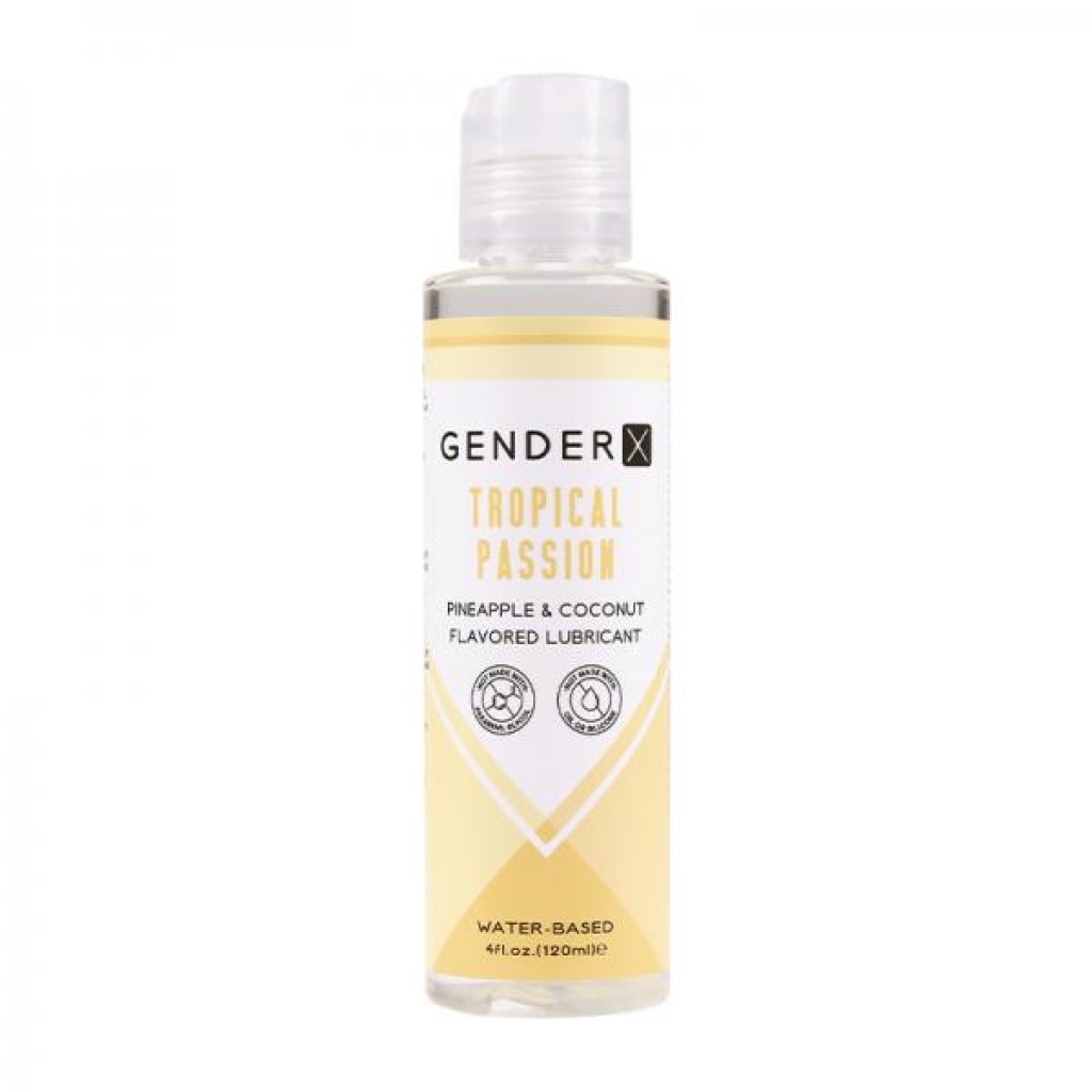 Gender X Tropical Passion Pineapple & Coconut Flavored Water-based Lubricant 4 Oz.