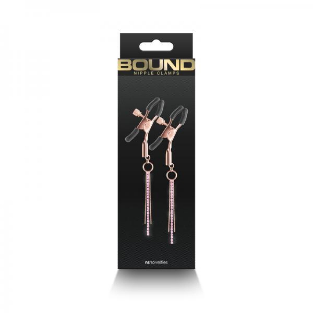 Bound Nipple Clamps D3 Rose Gold