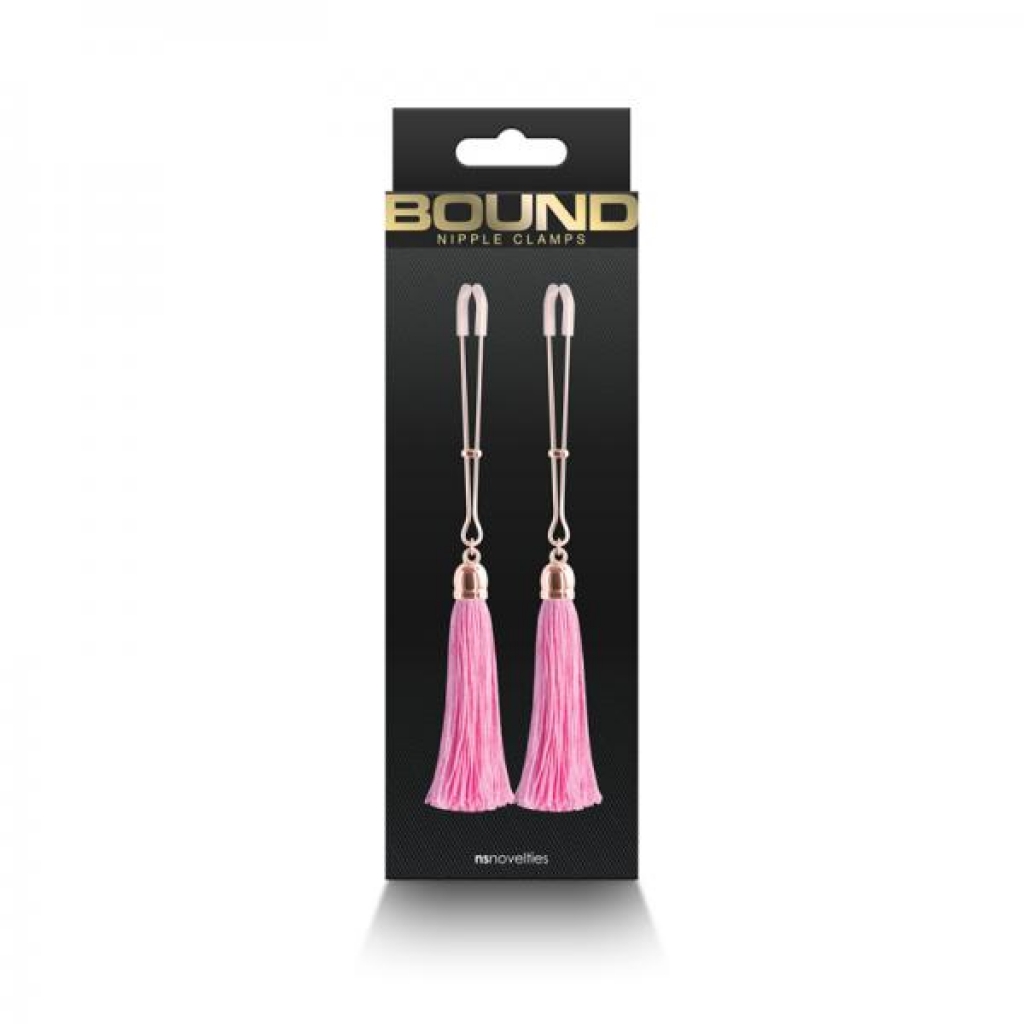Bound Nipple Clamps T1 Pink
