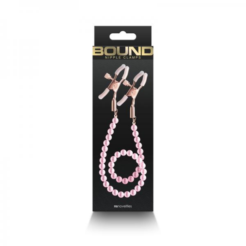 Bound Nipple Clamps Dc1 Pink