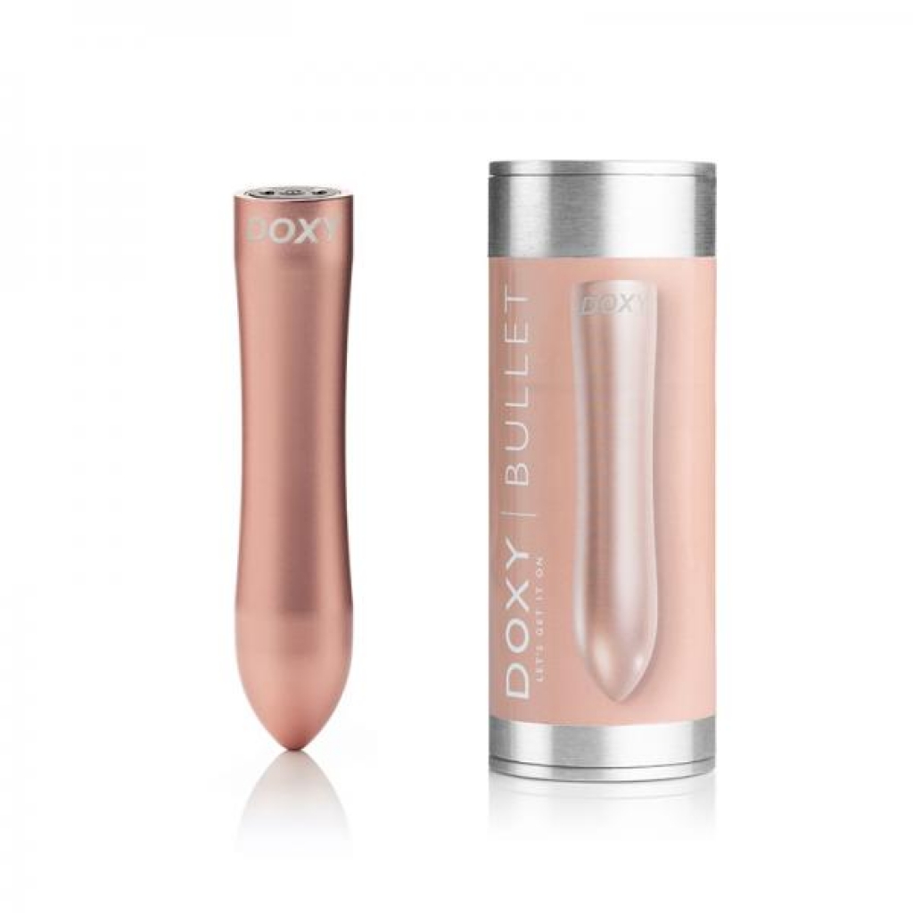 Doxy Bullet Rechargeable Vibrator Rose Gold