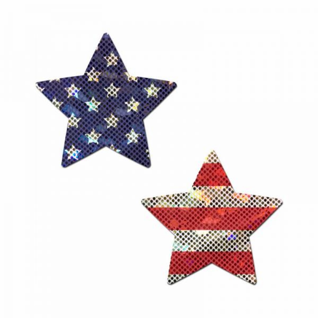 Pastease Glitter Stars & Stripes Patriotic Star Pasties