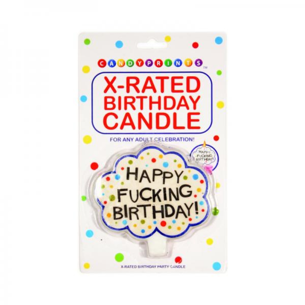 Happy Fucking Birthday! X-rated Candle