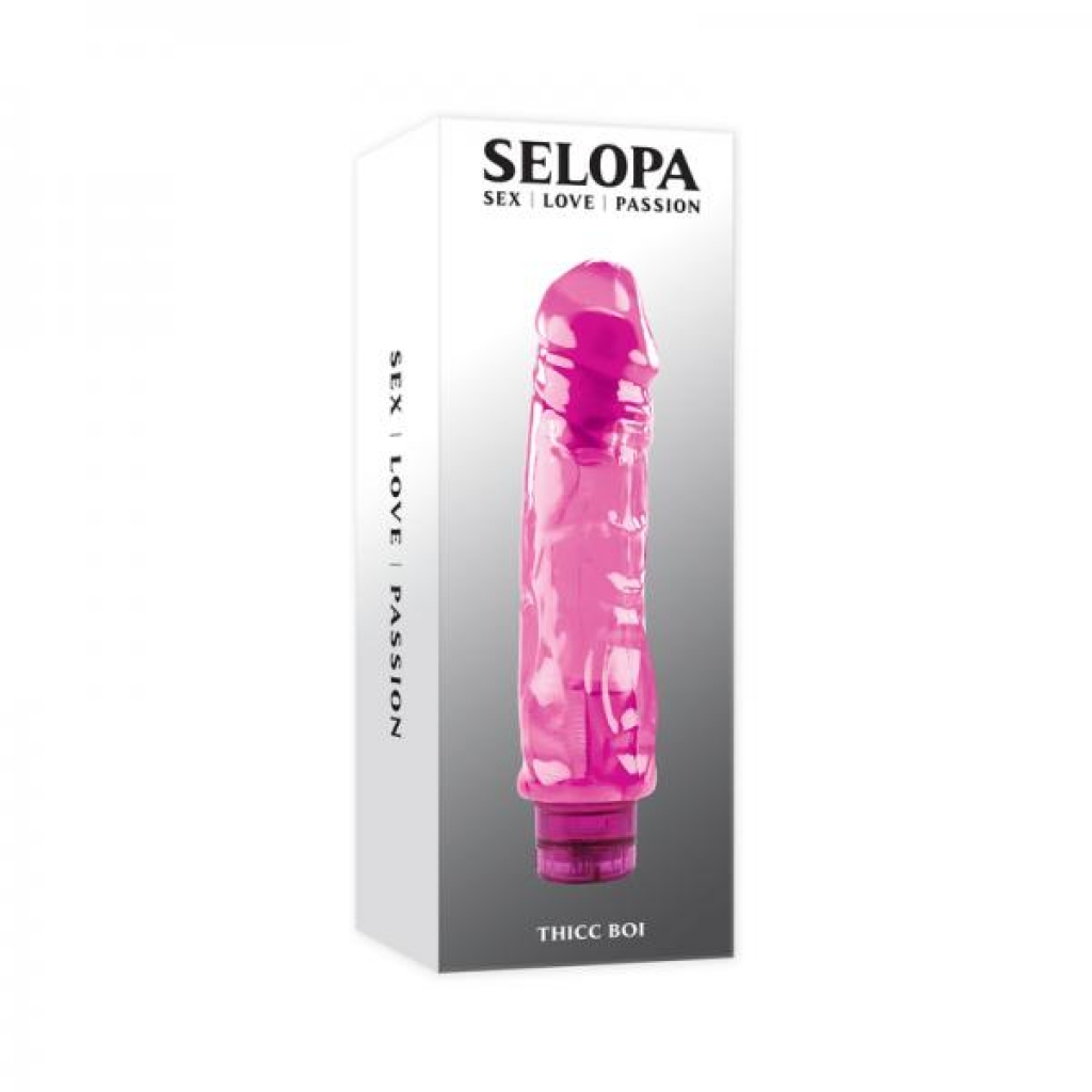 Selopa Thicc Boi Vibrating Vibe Rubber Pink
