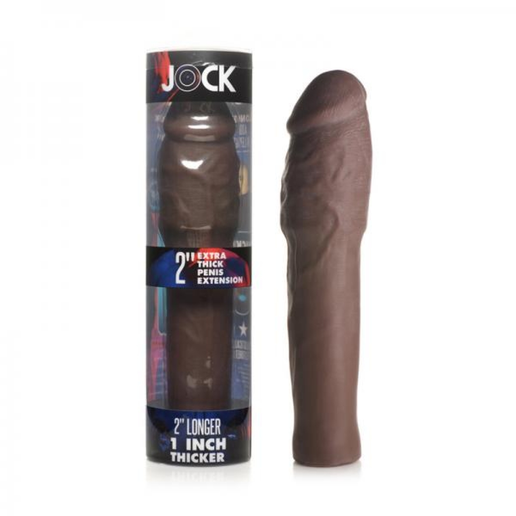 Jock Extra Thick Penis Extension Sleeve 2in Dark