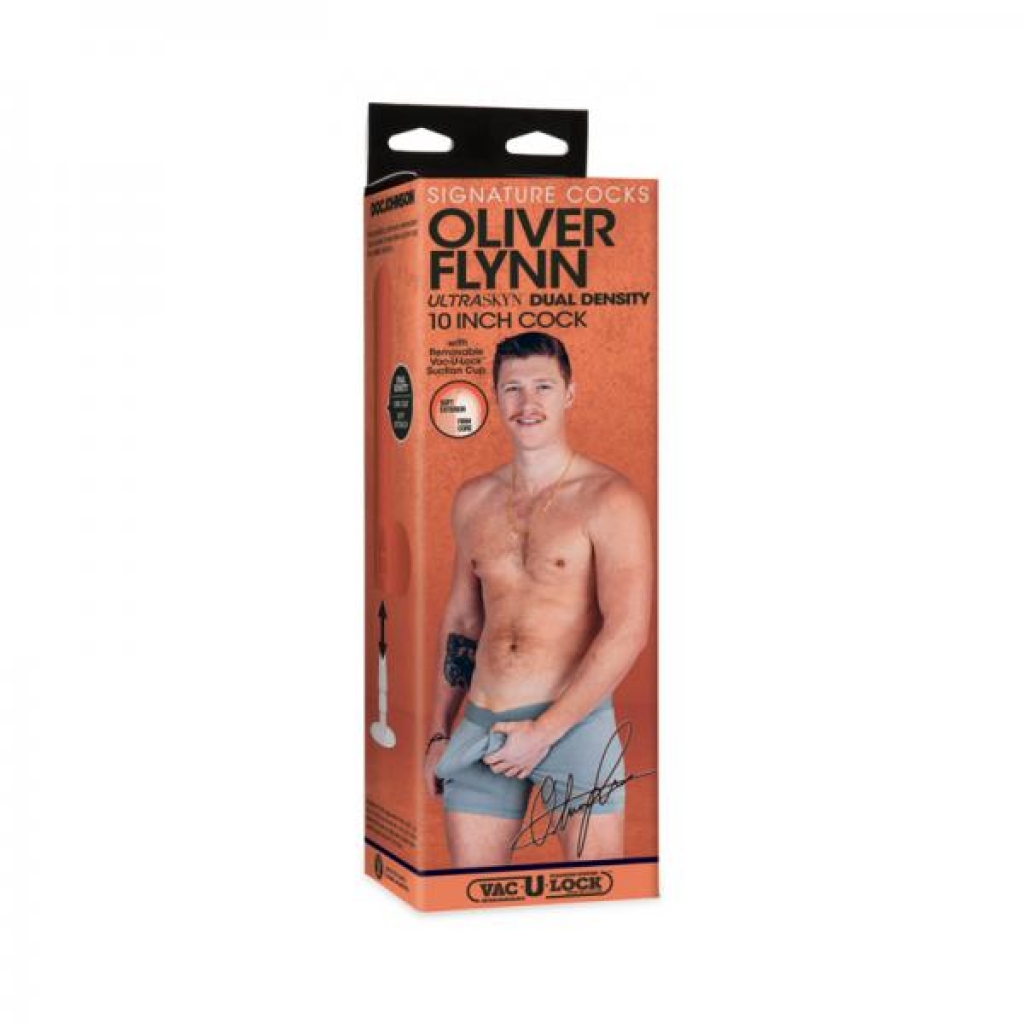 Signature Cocks Oliver Flynn Ultraskyn Penis With Removable Vac-u-lock Suction Cup 10in Vanilla