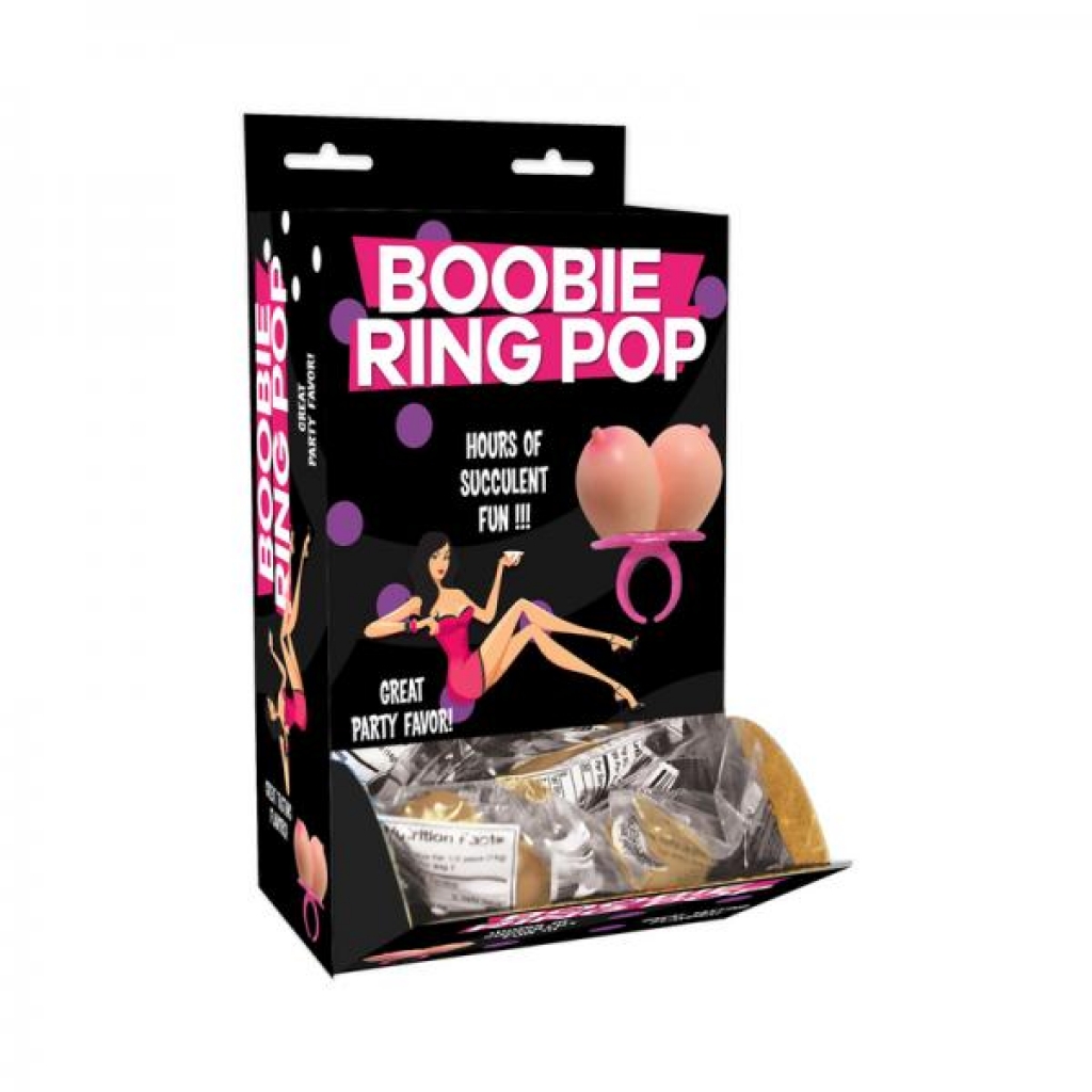 Boobie Ring Pop Vanilla 12-piece Display