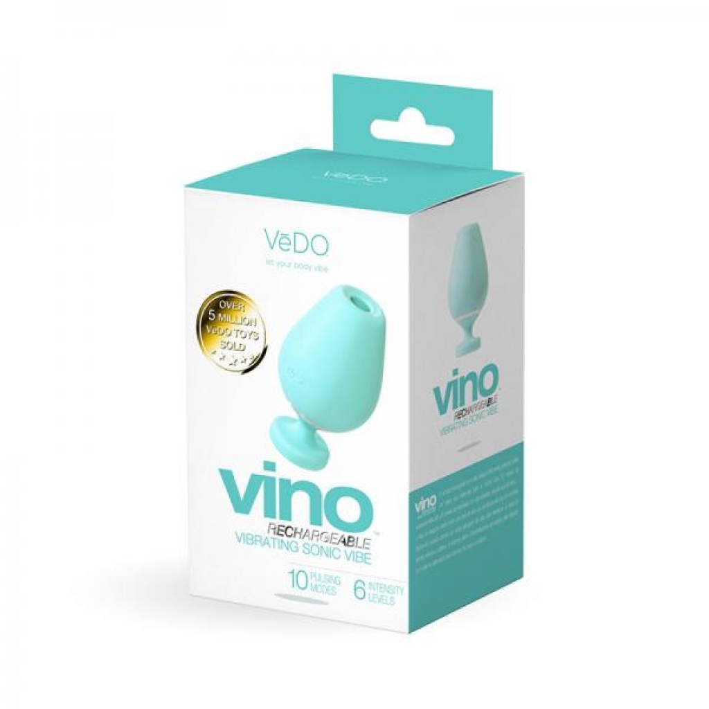 Vedo Vino Rechargeable Vibrating Sonic Vibe Turquoise