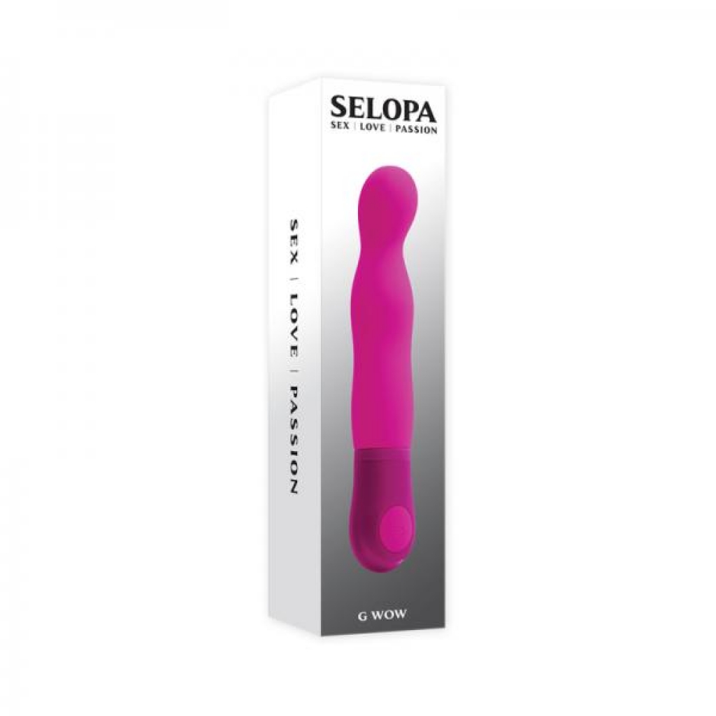 Selopa G Wow Silicone G-spot Vibrator Pink