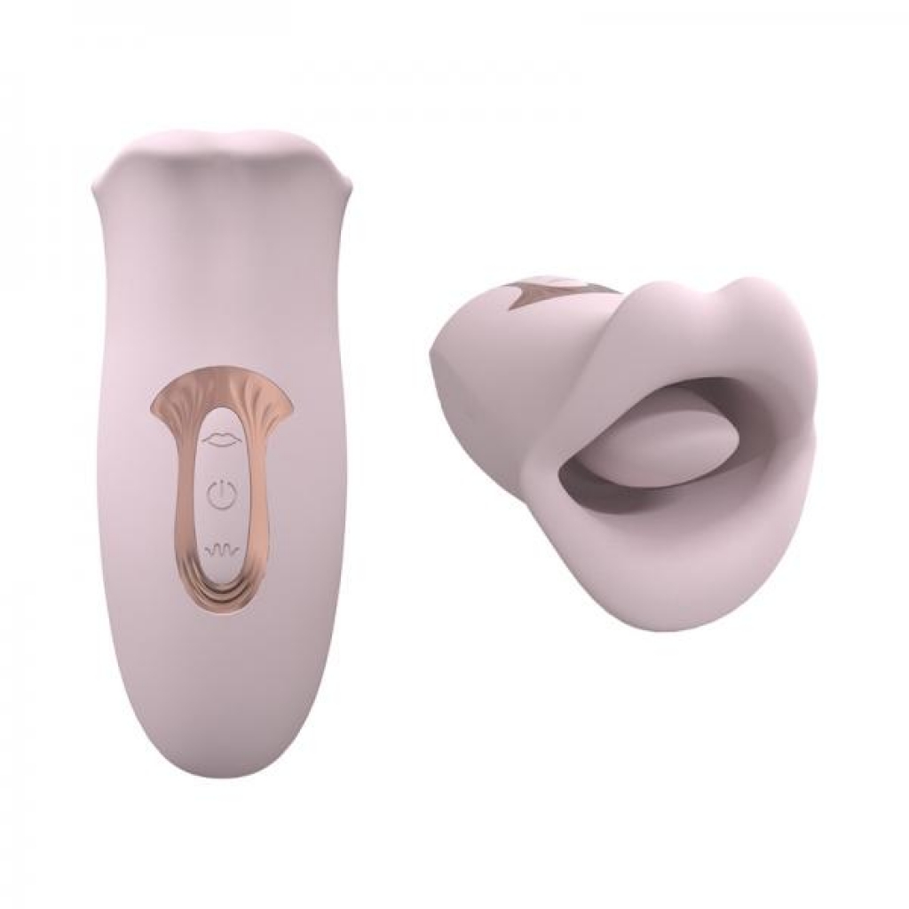 Loveline Kiss 10 Speed Suction And Vibrating Mouth Silicone Rechargeable Waterproof Pink