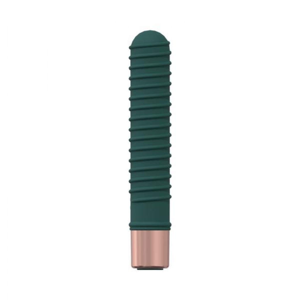 Loveline Poise 10 Speed Mini-vibe Silicone Rechargeable Waterproof Forest Green
